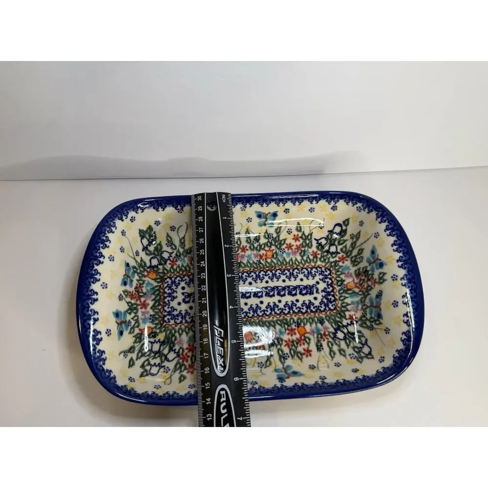 Polish Pottery Rectangular Baker Dish – Vena Ceramika UNIKAT – Hand Painted